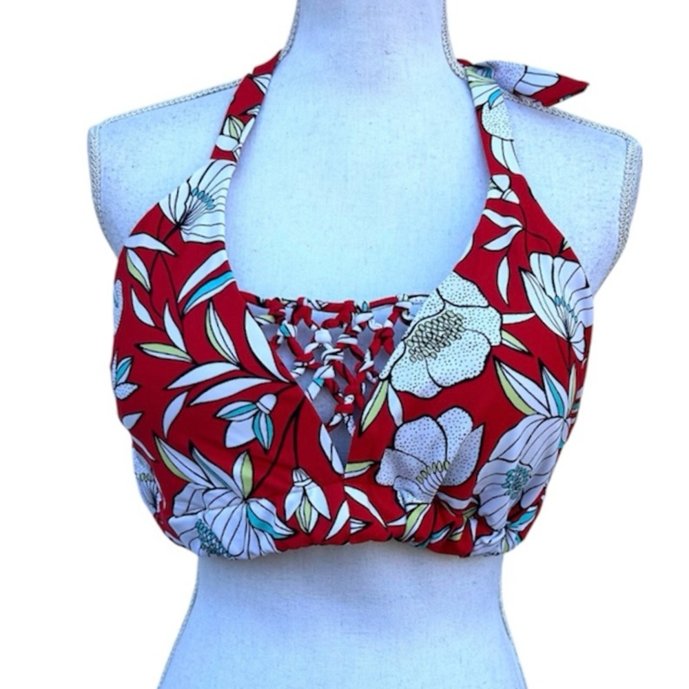 Swimsuits for all bikini top tropical floral 14